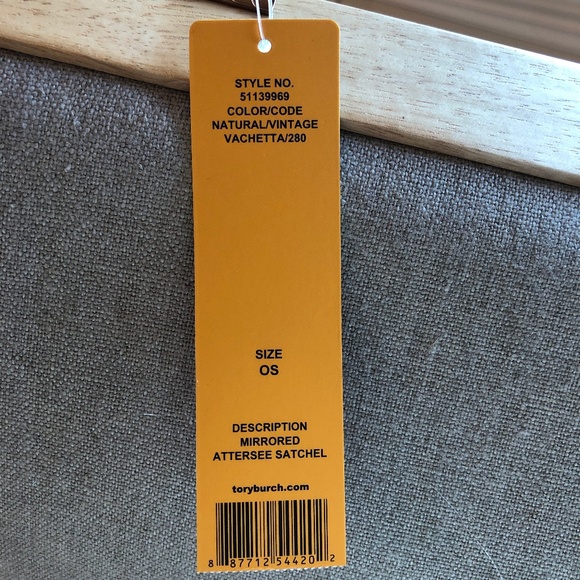 🎉2xHP🎉Tory Burch RARE Mirrored Attersee Satchel - Picture 16 of 16